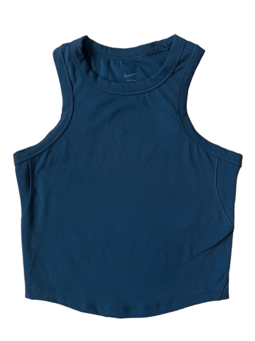 Nike One Women's Dri-FIT Cropped Tank Top / Armory Navy